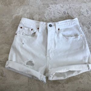 Distressed Levi’s shorts